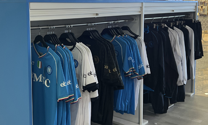 SSC Napoli, nuovo pop up store all'Aeroporto di Capodichino